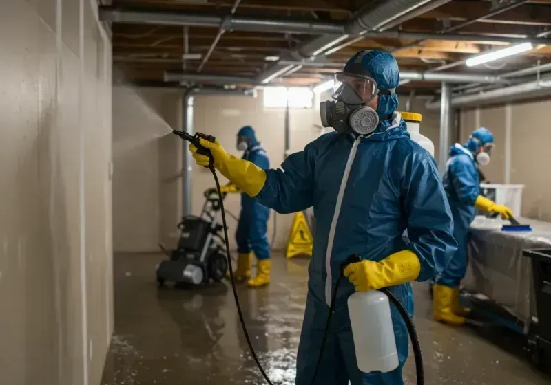 Basement Sanitization and Antimicrobial Treatment process in Washington County, WI